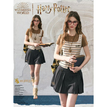 魔法学校のドッキングトップスとキュロットスカート