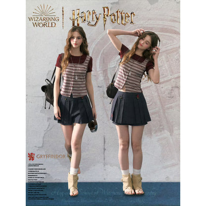 魔法学校のドッキングトップスとキュロットスカート