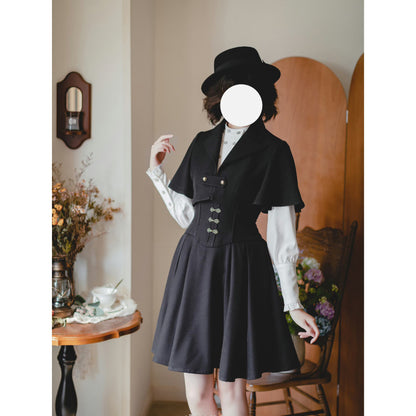 英国のお嬢様のボレロジャケット（ブラック）