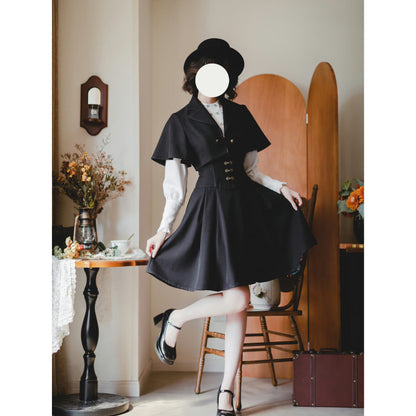 英国のお嬢様のボレロジャケット（ブラック）