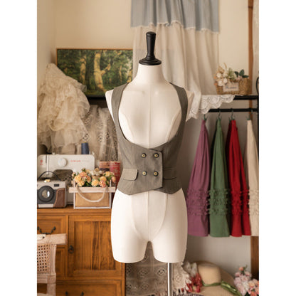 British lady corset vest