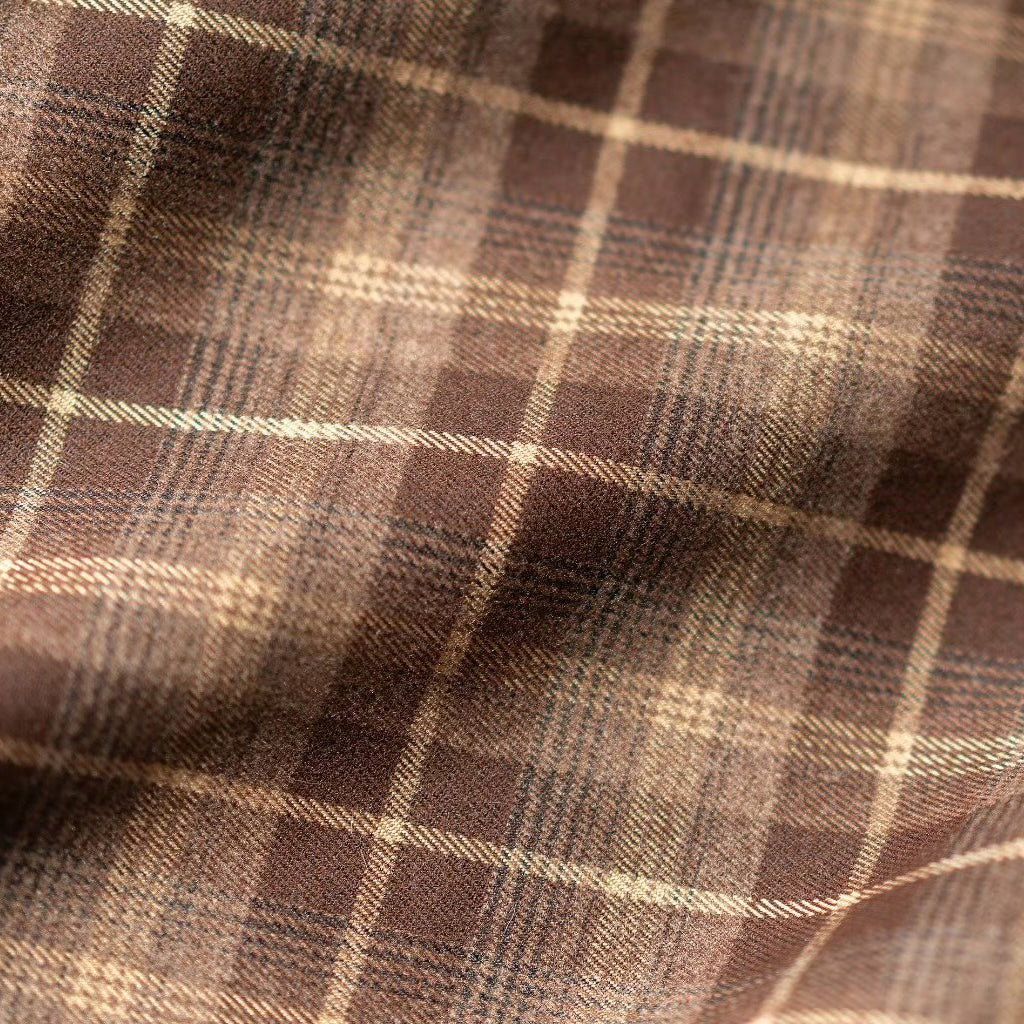 英国のお嬢様のクラシカルジャンパースカート - Brown Checked