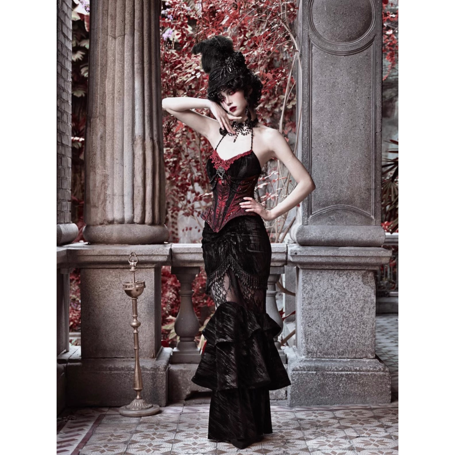 rurumu: ルルムウ 23SS fan lacing corset ブラック rurumu: ルルムウ 23SS fan lacing corset ブラック rurumu: ルルムウ