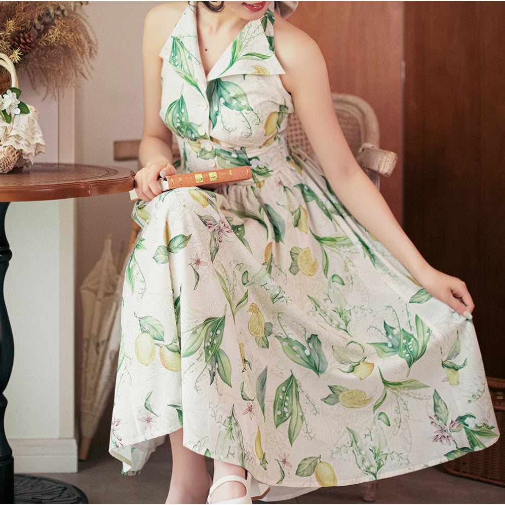 Lemon & Lily Watercolor Dress – remulia