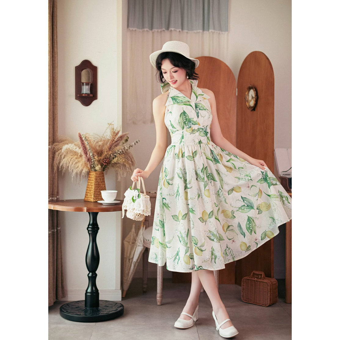 Lemon & Lily Watercolor Dress – remulia