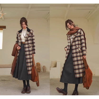 文学令嬢のロングプリーツスカート - Gray