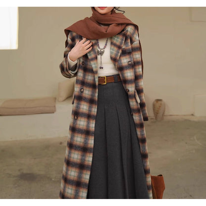 文学令嬢のロングプリーツスカート - Gray