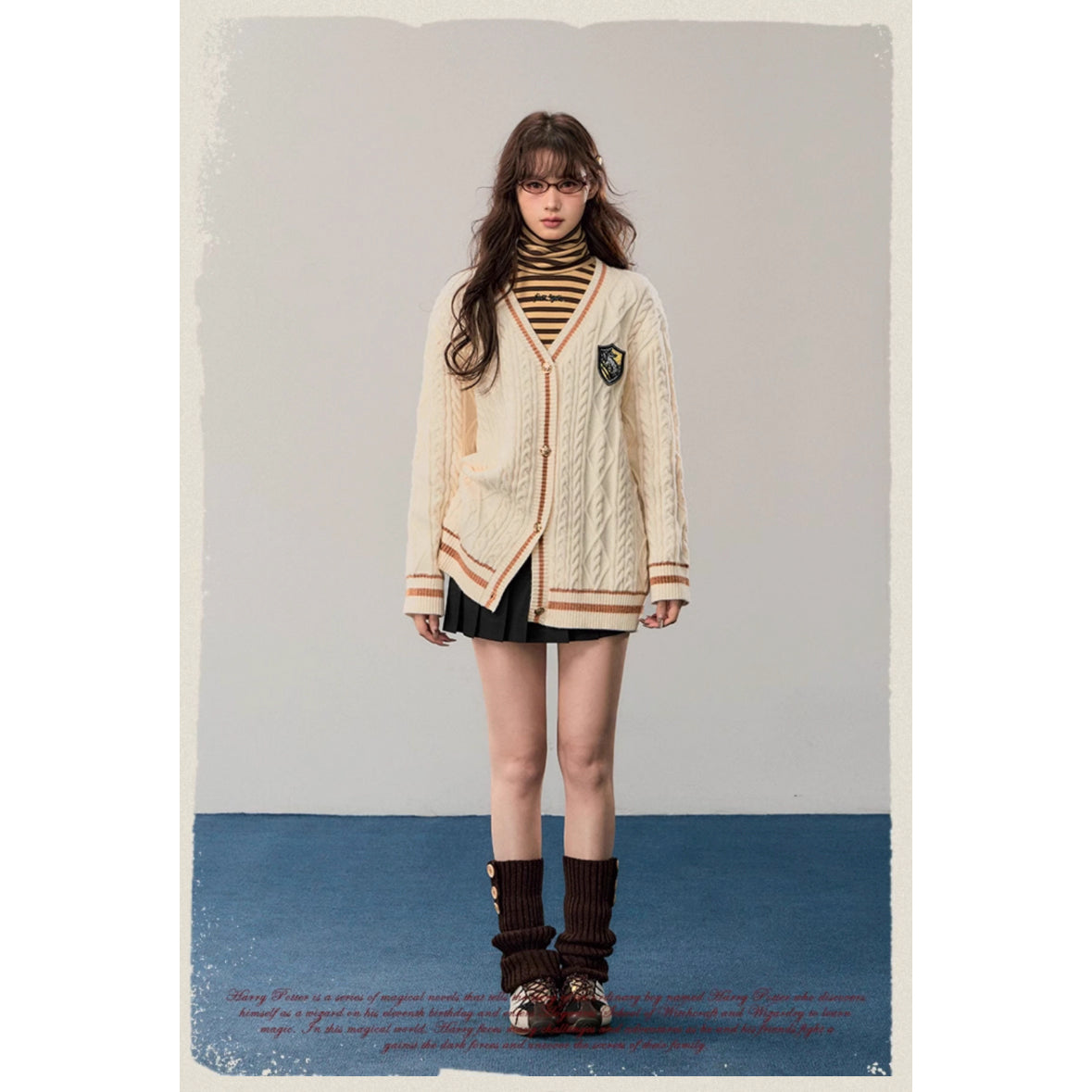 魔法学校のニットカーディガン