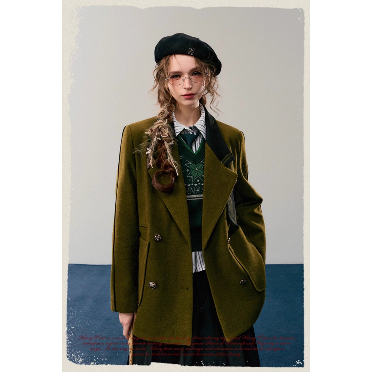 魔法学校のダブルブレストジャケット