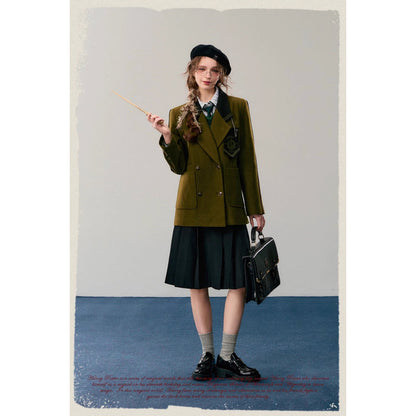 魔法学校のダブルブレストジャケット