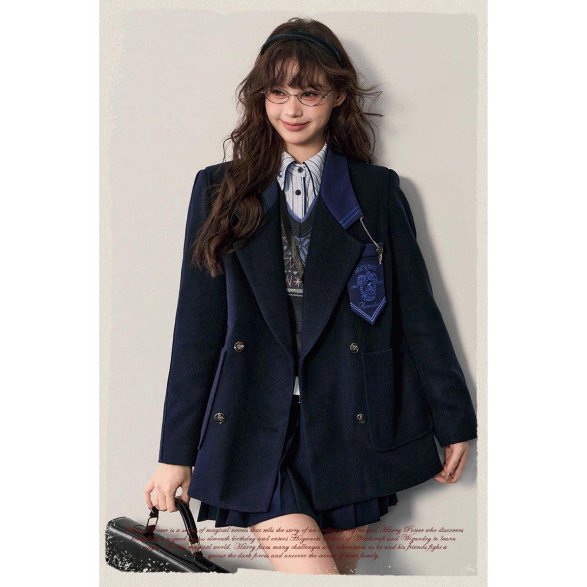 魔法学校のダブルブレストジャケット