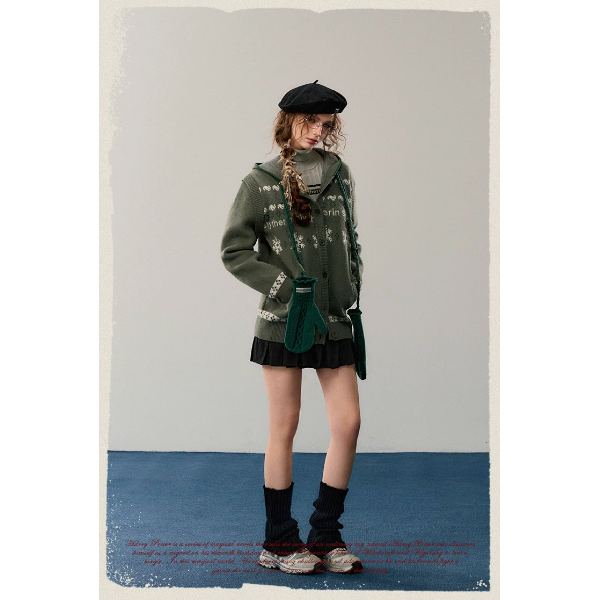 魔法学校のニットフーディー