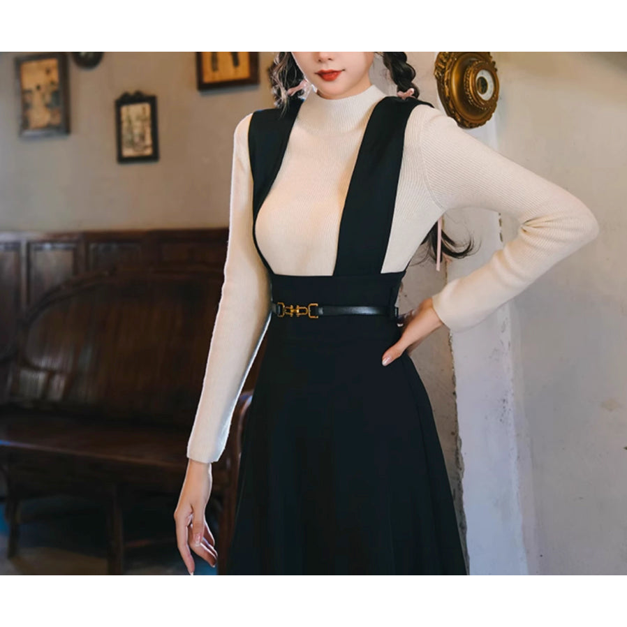 黒のお嬢様のジャンパースカート