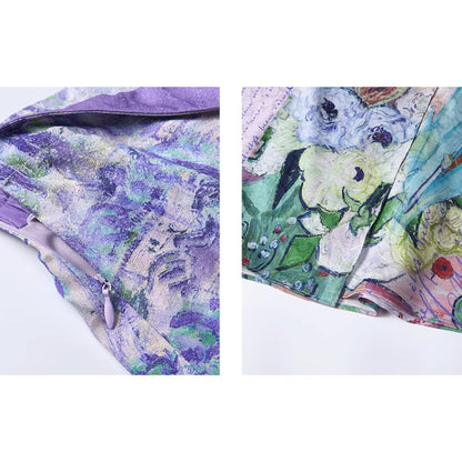 バラとアネモネのある日本の花瓶のスカート