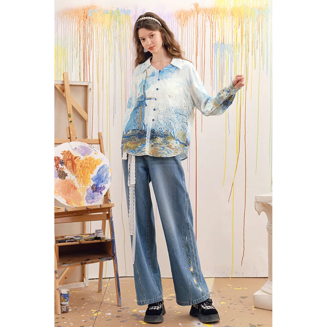 ムーラン・ド・ラ・ギャレットのブラウス