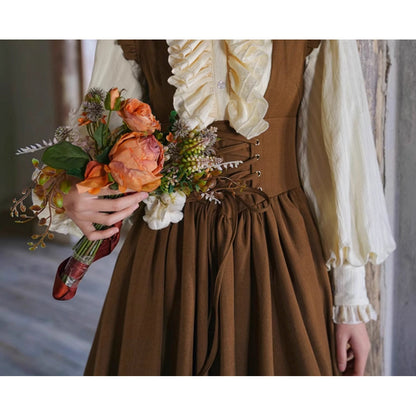 英国令嬢の編み上げジャンパースカート