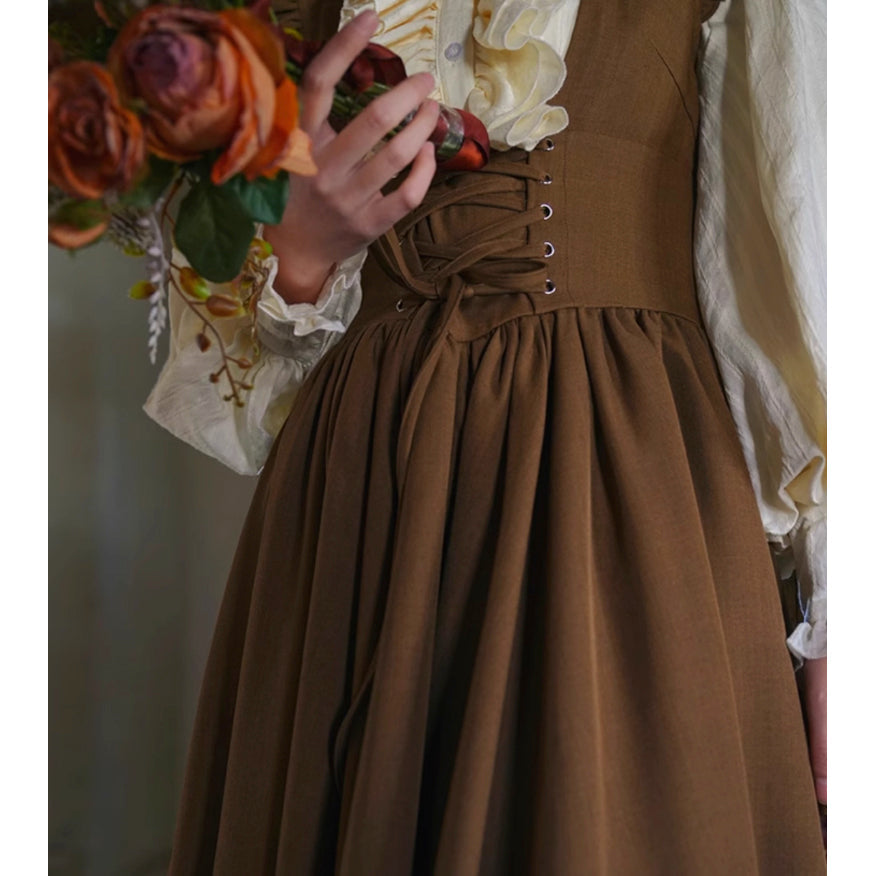 英国令嬢の編み上げジャンパースカート