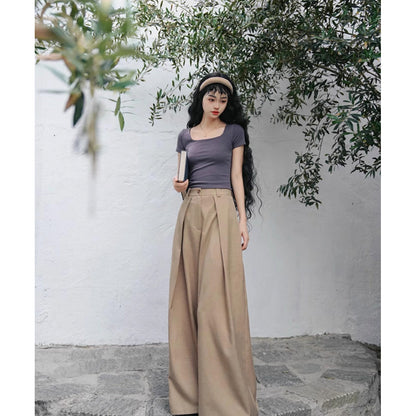 英国令嬢のワイドレッグパンツ