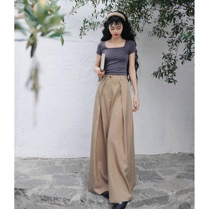 英国令嬢のワイドレッグパンツ