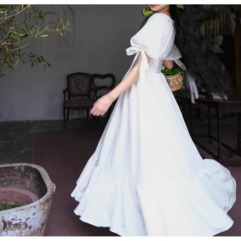 伯爵のお嬢様のロングワンピース