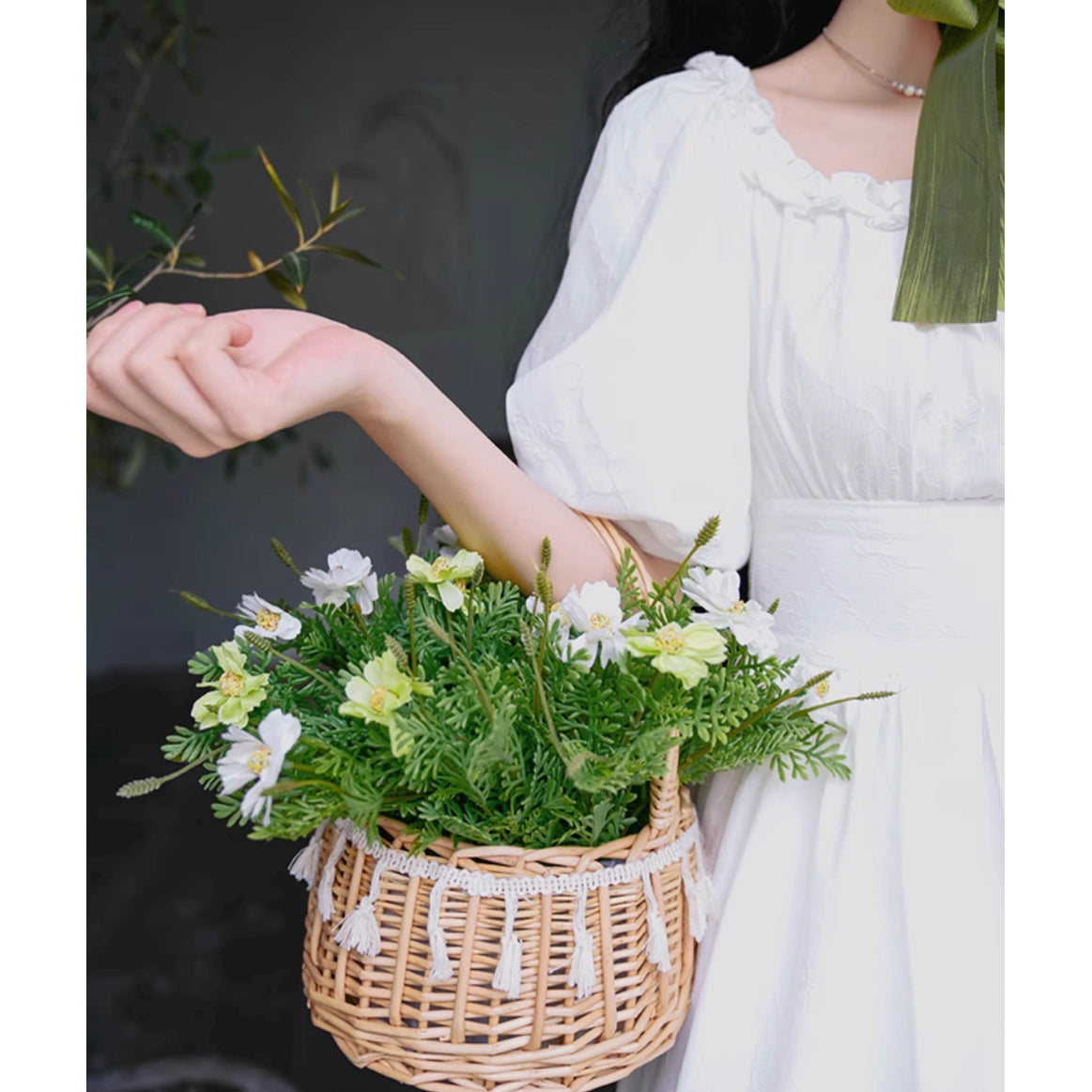 伯爵のお嬢様のロングワンピース