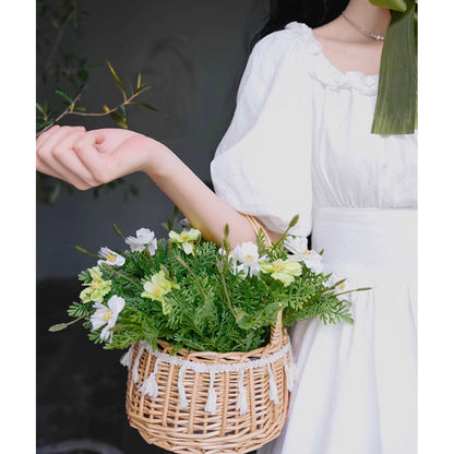 伯爵のお嬢様のロングワンピース