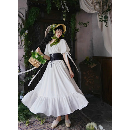 伯爵のお嬢様のロングワンピース