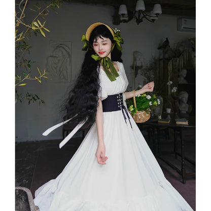 伯爵のお嬢様のロングワンピース