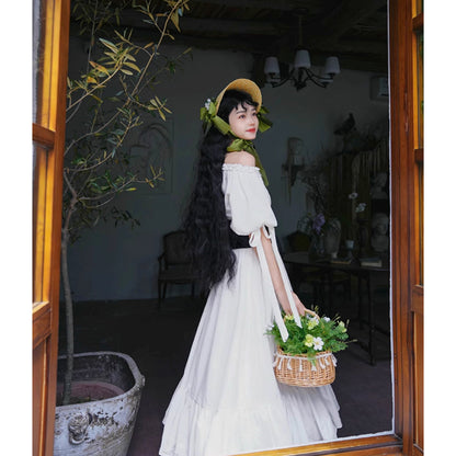 伯爵のお嬢様のロングワンピース