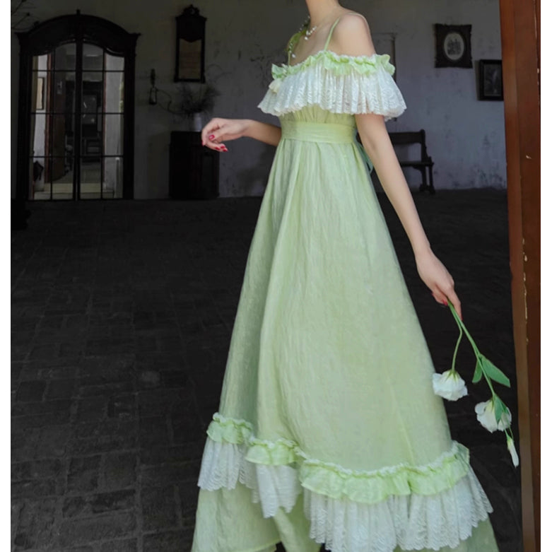 森の陽射し色キャミソールワンピース