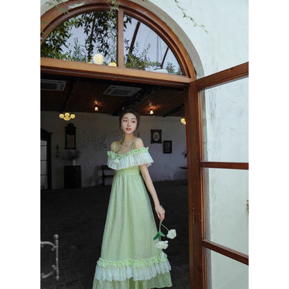 森の陽射し色キャミソールワンピース