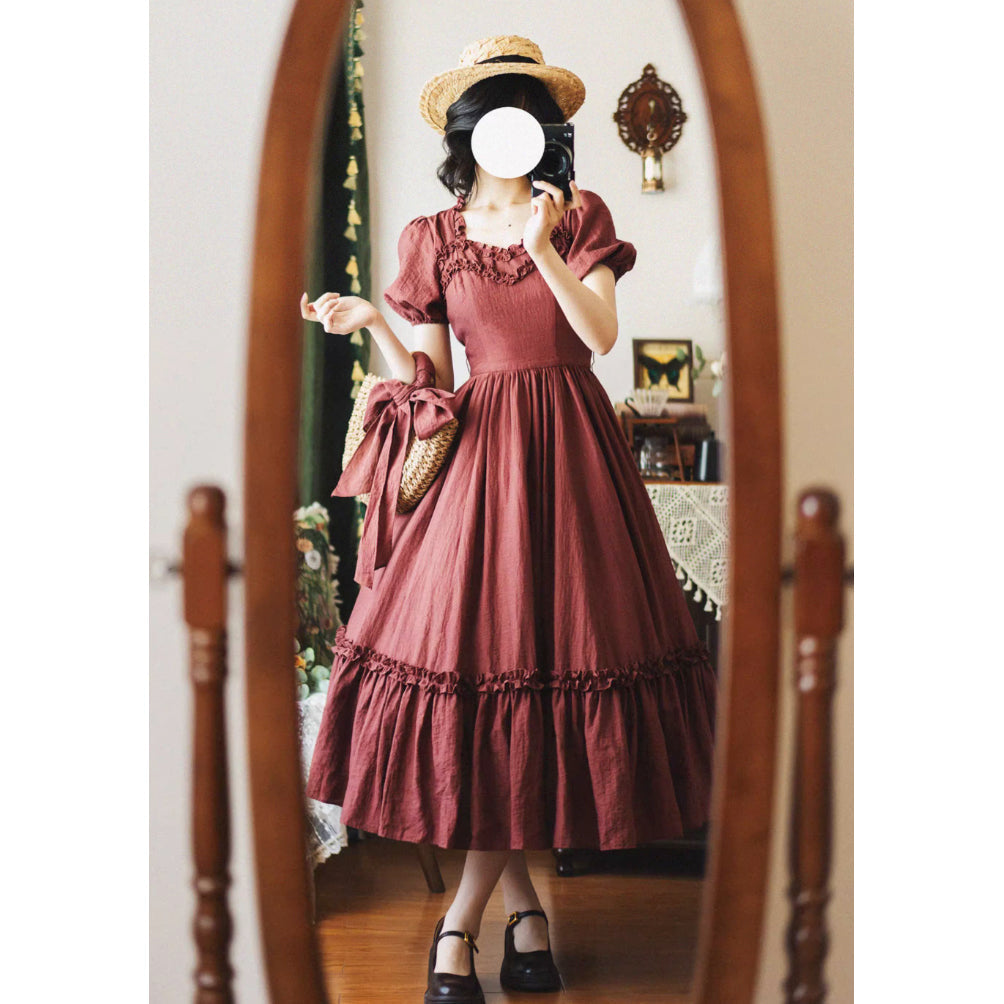 葡萄酒のお嬢様のクラシカルワンピース[2025年7月下旬-8月上旬発送予定]