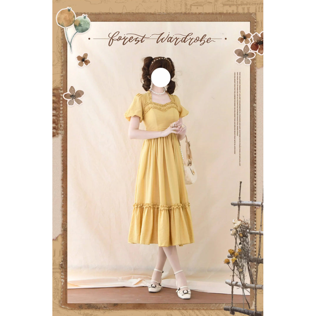 藤黄のお嬢様のクラシカルワンピース[2025年7月下旬-8月上旬発送予定]