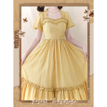 藤黄のお嬢様のクラシカルワンピース[2025年7月下旬-8月上旬発送予定]