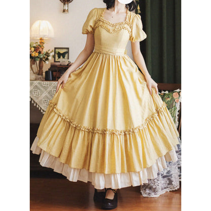 藤黄のお嬢様のクラシカルワンピース[2025年7月下旬-8月上旬発送予定]