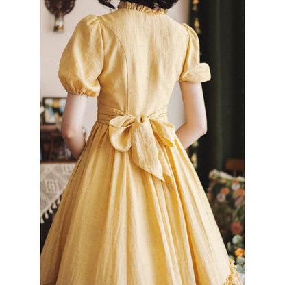 藤黄のお嬢様のクラシカルワンピース[2025年7月下旬-8月上旬発送予定]