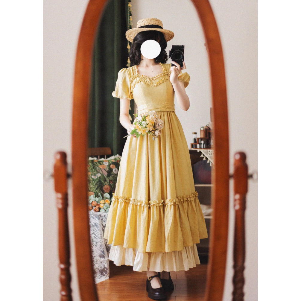 藤黄のお嬢様のクラシカルワンピース[2025年7月下旬-8月上旬発送予定]