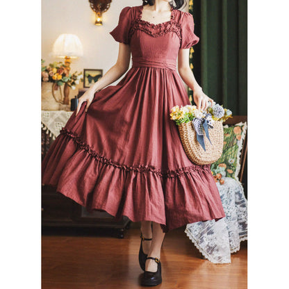 葡萄酒のお嬢様のクラシカルワンピース[2025年7月下旬-8月上旬発送予定]