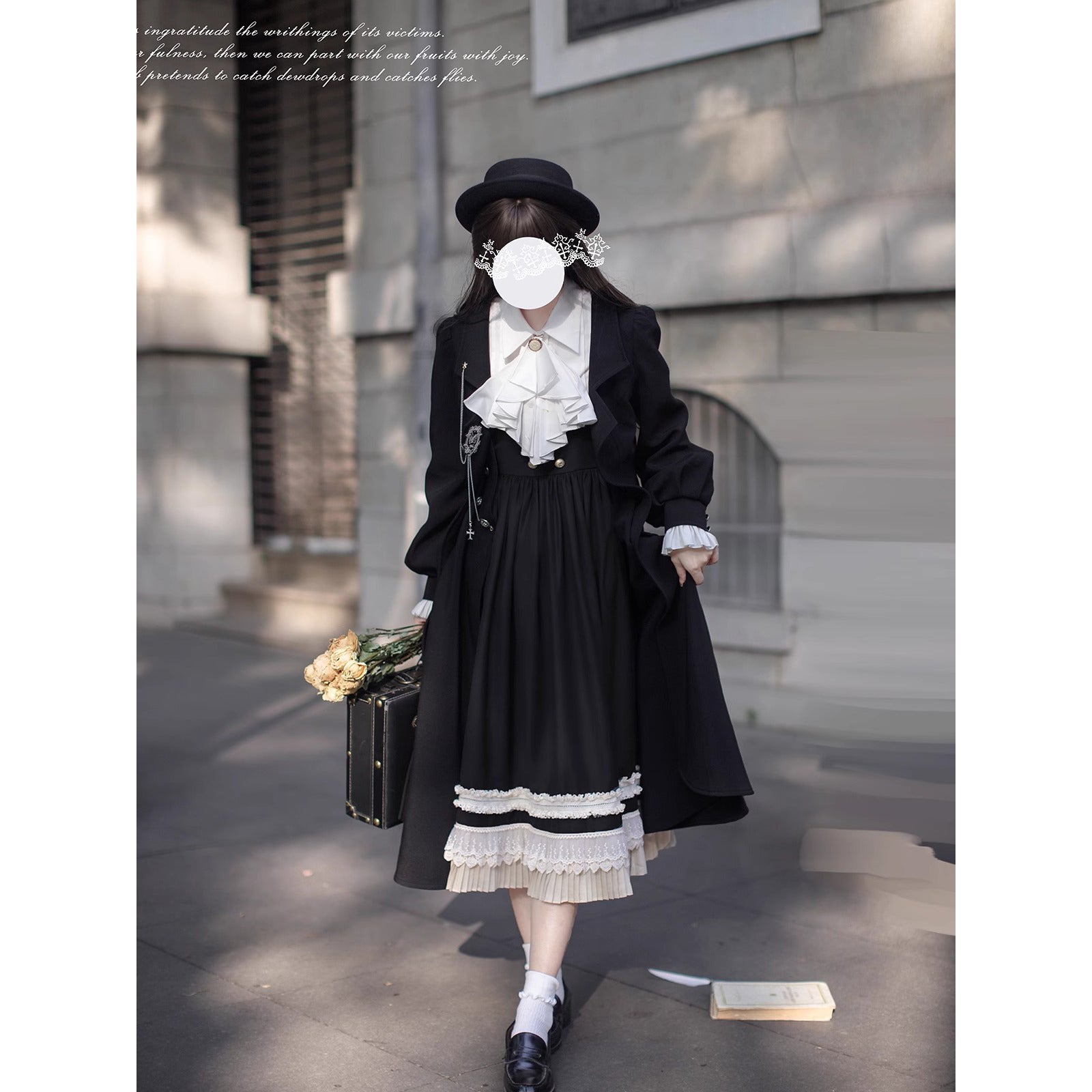 British Lady's Classic Coat, Jumper Skirt, and Blouse – remulia
