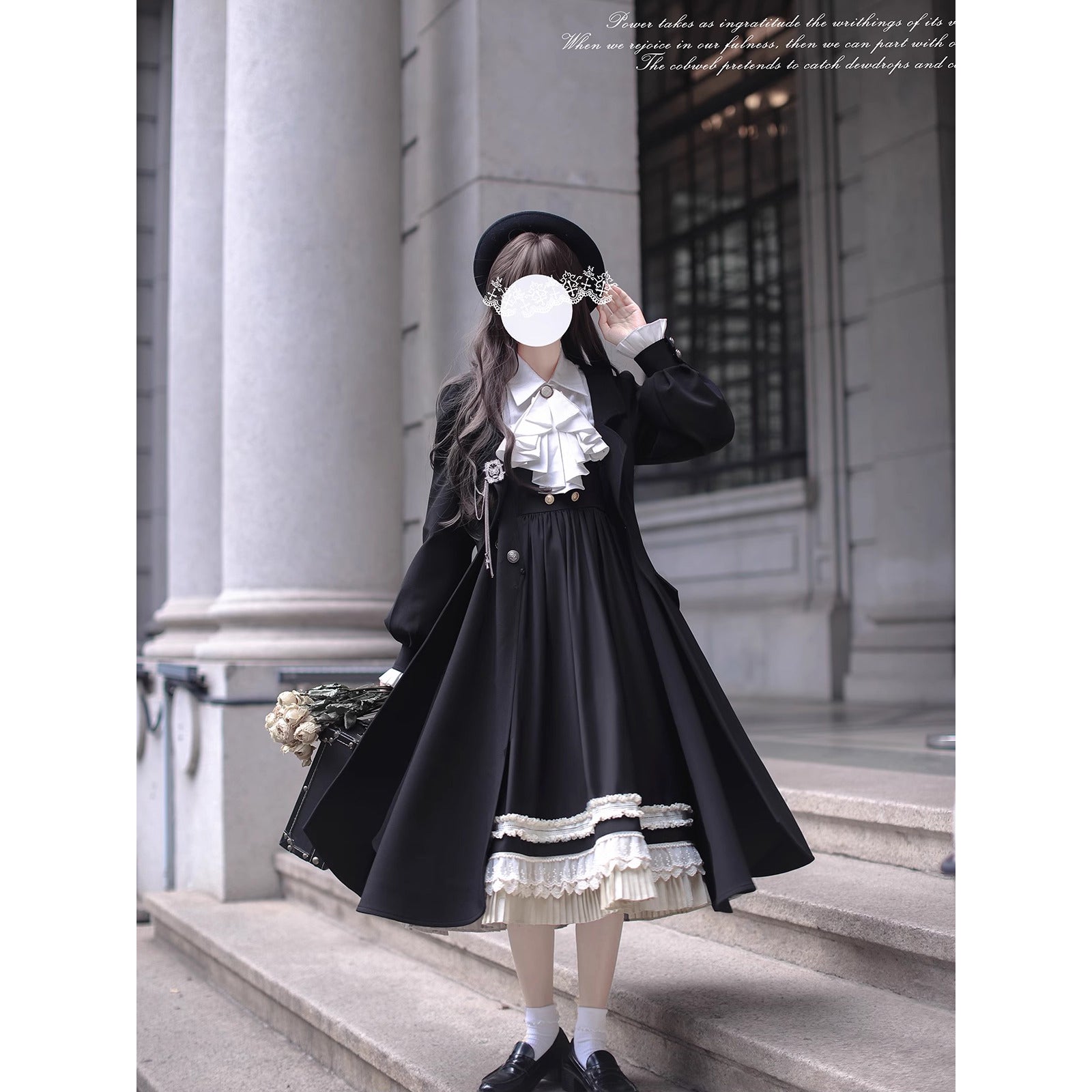 British Lady's Classic Coat, Jumper Skirt, and Blouse – remulia