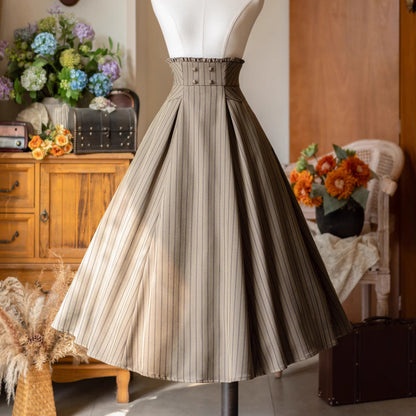 英国のお嬢様のコルセットスカート - Olive Drab