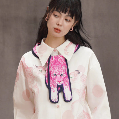 豹の挿絵ネッカチーフ