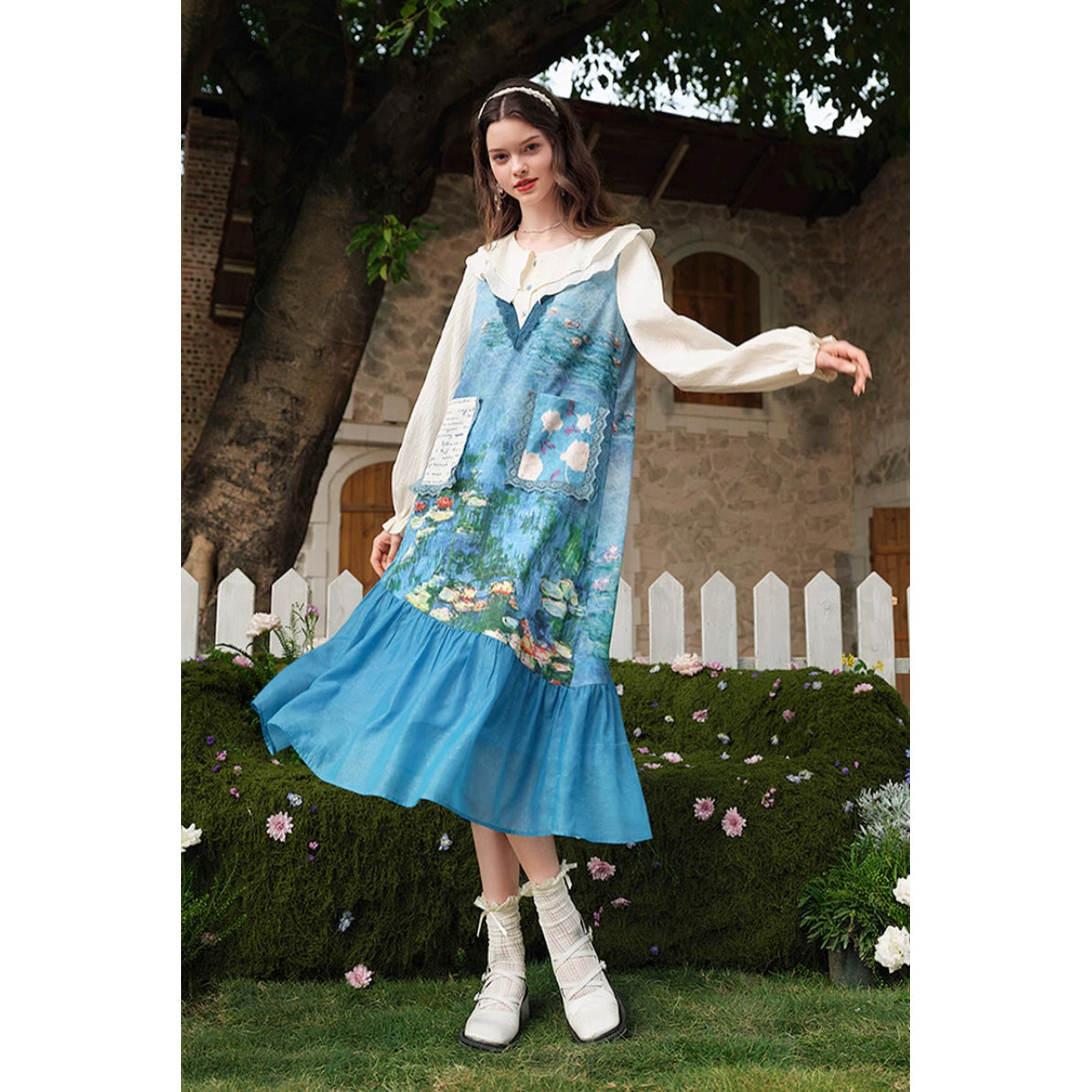 睡蓮の池のワンピース