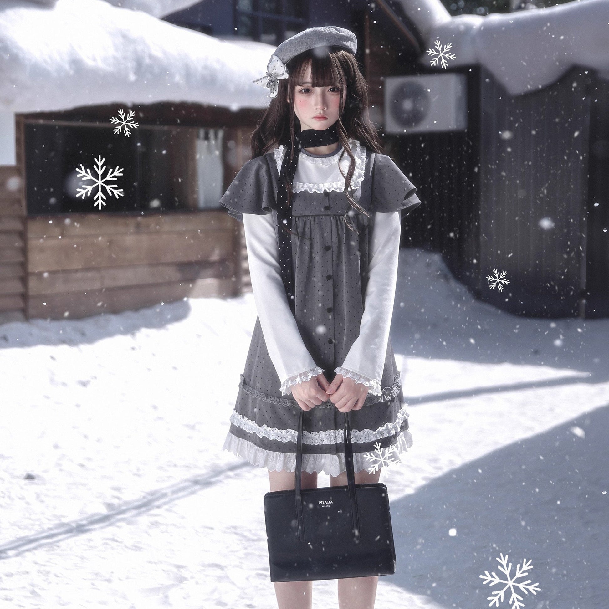 書斎のお嬢様のドッキングワンピース