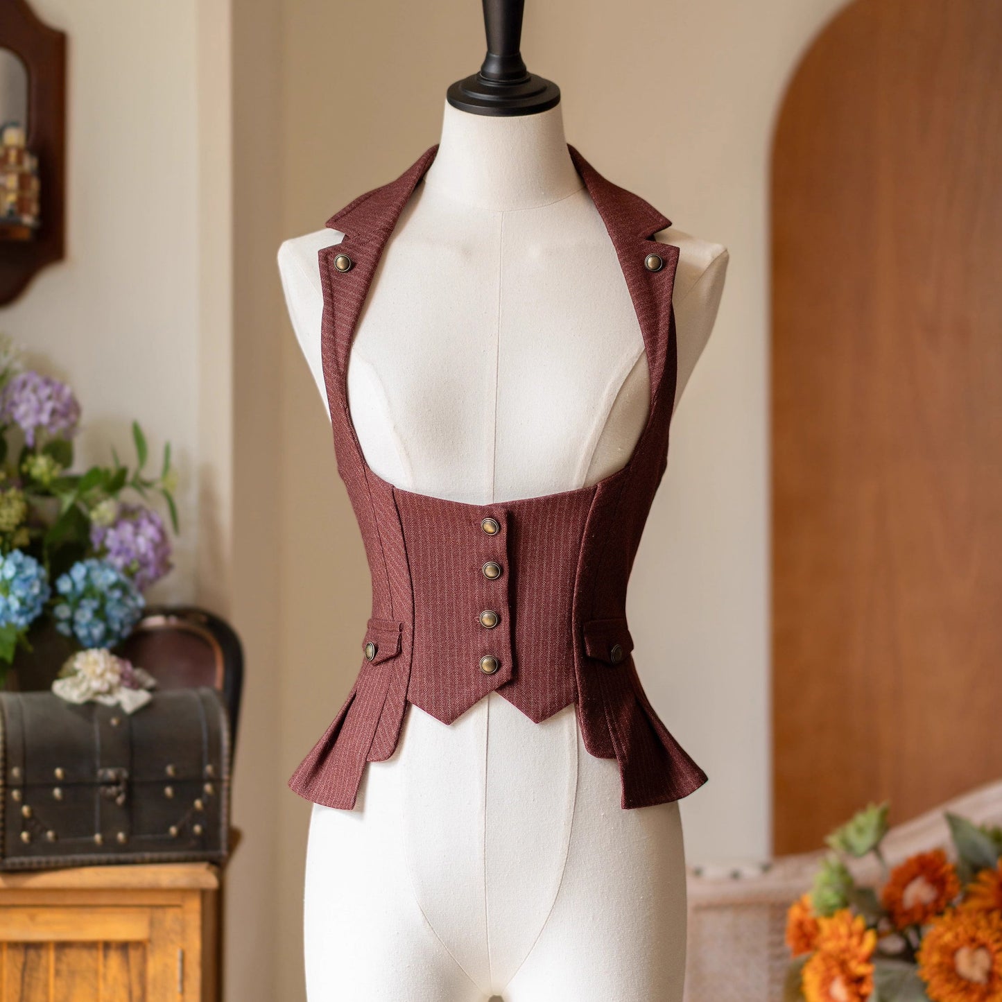 英国のお嬢様のクラシックベスト - Bordeaux