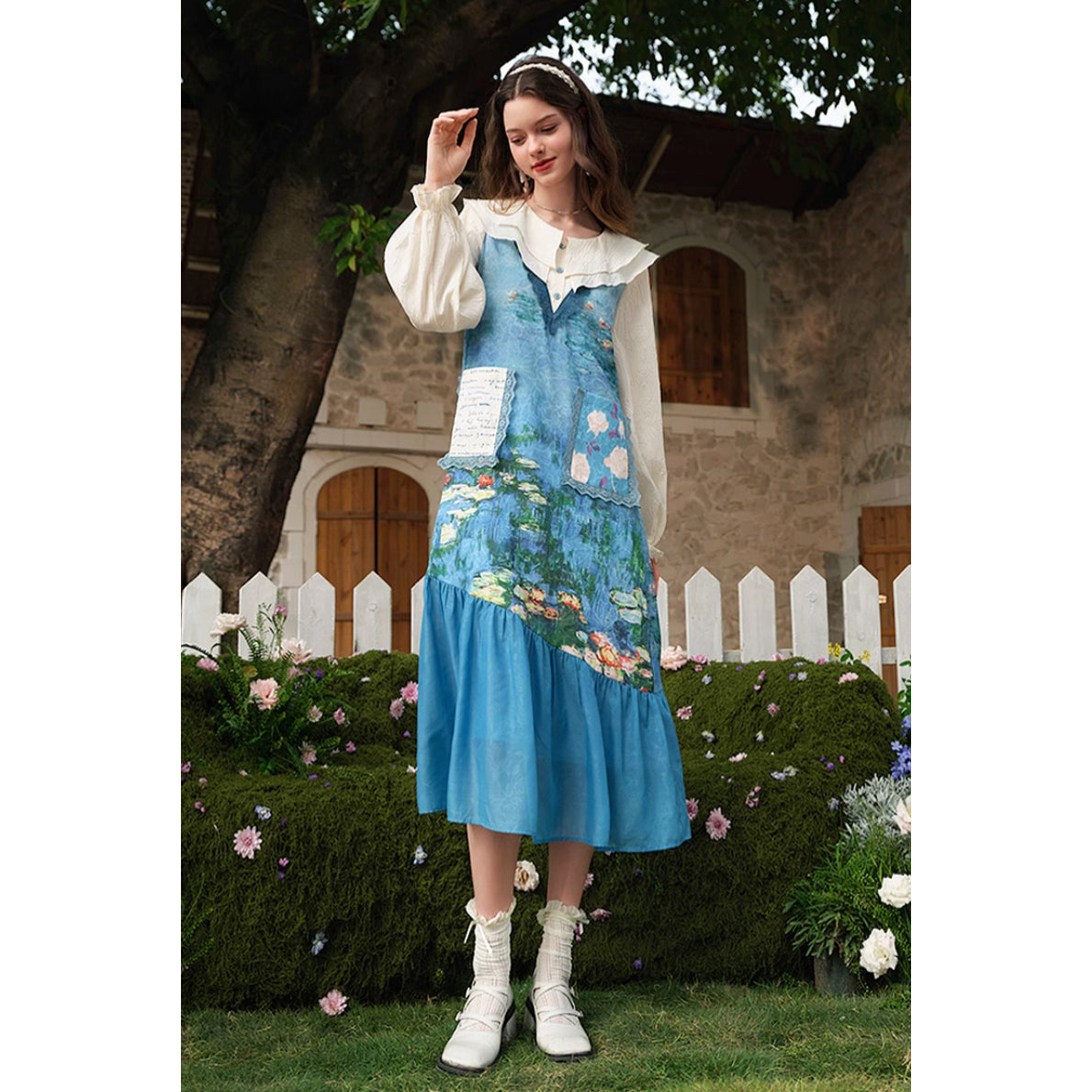 睡蓮の池のワンピース