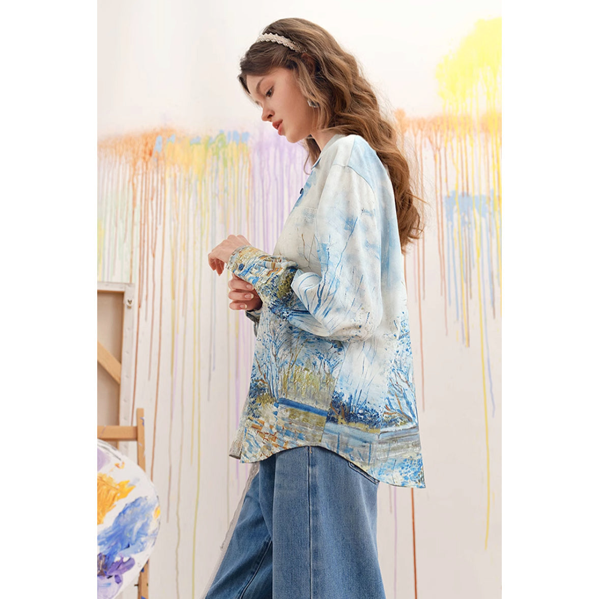 ムーラン・ド・ラ・ギャレットのブラウス