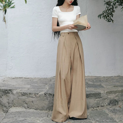 英国令嬢のワイドレッグパンツ