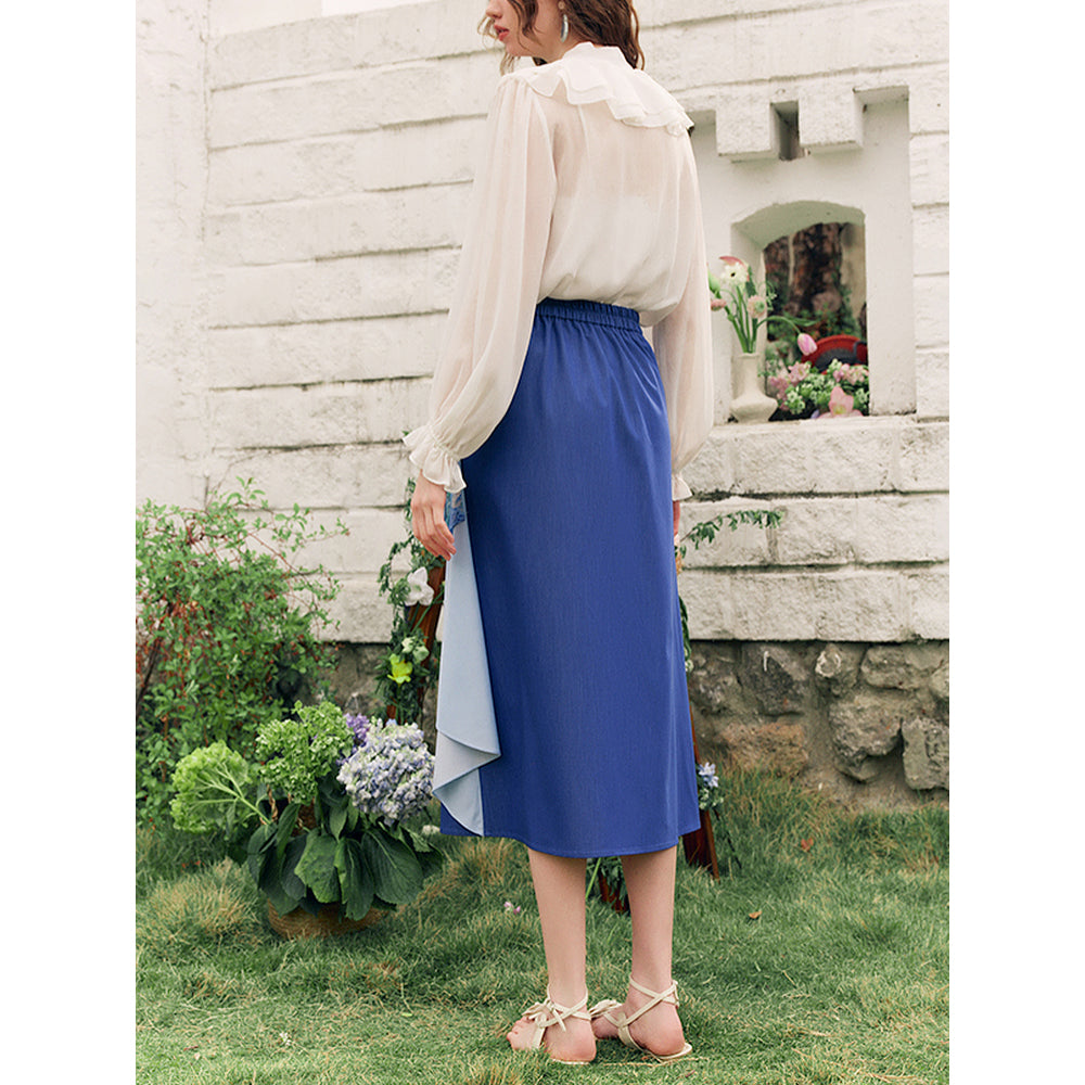 花咲く栗の枝のアシンメトリースカート