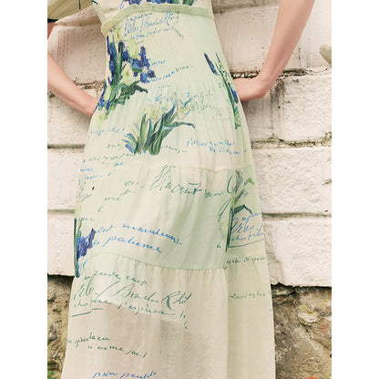 アイリスの花とテオへの手紙ワンピース